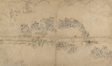 A Maharana and His Retinue Hunting Boar, early 18th century. Creator: Unknown
