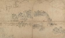 A Maharana and His Retinue Hunting Boar, early 18th century. Creator: Unknown