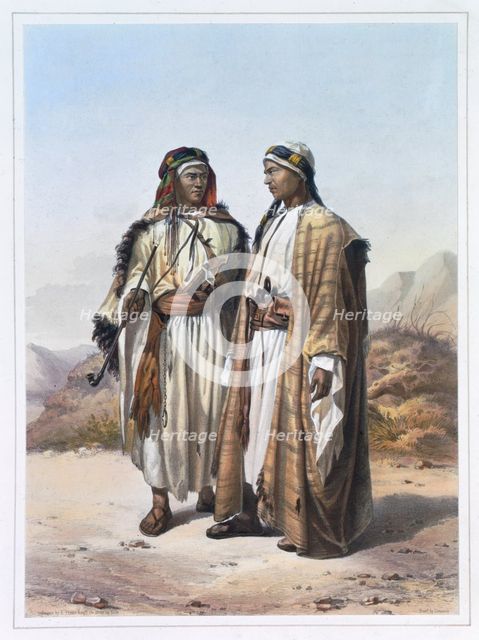 A Mahazi and a Soualeh Bedouin, 1848. Creator: Charles Bour.