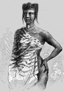A Mahe Woman of Ampasim; An Excursion in Dahomey 1871. Creator: J. Alfred Skertchly