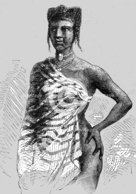 'A Mahe Woman of Ampasim; An Excursion in Dahomey', 1871. Creator: J. Alfred Skertchly.
