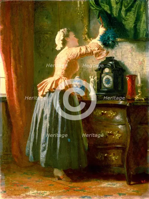 'A Maid', 19th century.  Artist: Wilhelm Amberg