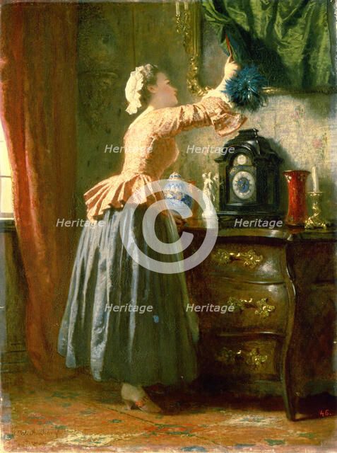 'A Maid', 19th century.  Artist: Wilhelm Amberg