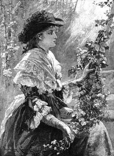 A Maid of Kent, 1883. Creator: Eugène Froment