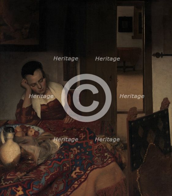 A Maid Asleep, ca. 1656-57. Creator: Jan Vermeer.