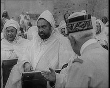A Male Civilian Talks to a Male French Officer, 1920s. Creator: British Pathe Ltd
