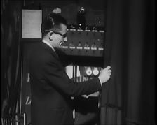 A Male Technician Backstage at the Theatre, 1931. Creator: British Pathe Ltd