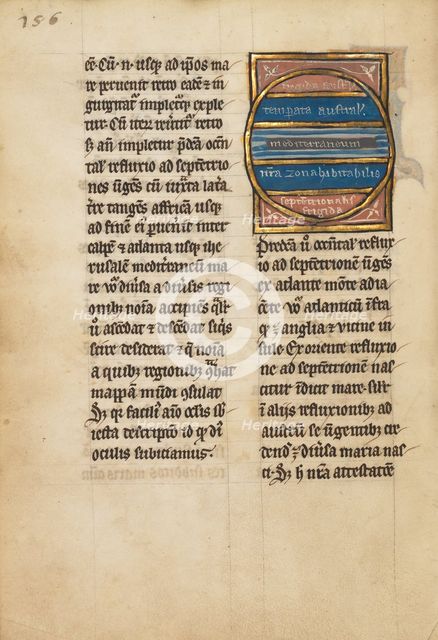 A Map of the Southern Zones; De Natura Avium; De Pastoribus et Ovibus, 1277 or after. Creator: Unknown.
