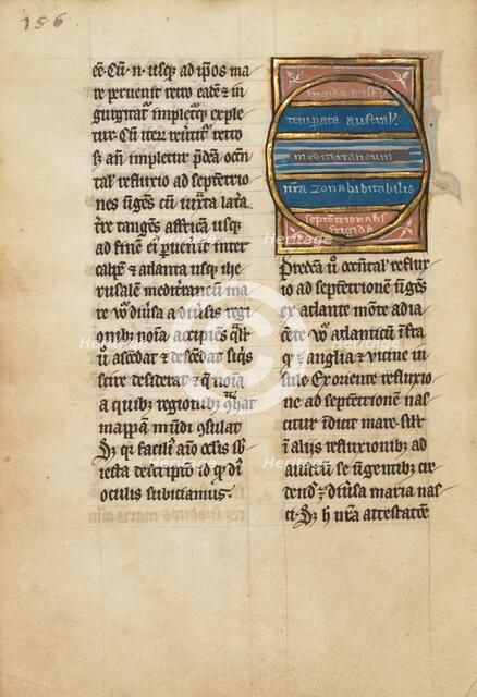 A Map of the Southern Zones; De Natura Avium; De Pastoribus et Ovibus, 1277 or after. Creator: Unknown.