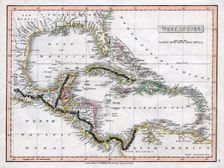 A map of the West Indies, 1808.Artist: C Smith