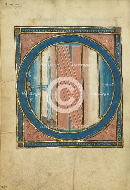 A Map of the World; De Natura Avium; De Pastoribus et Ovibus, 1277 or after. Creator: Unknown.