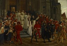 A Martyr Of The 16th Century - Johanna Van Santhoven, 1883. Creator: Willem Geets