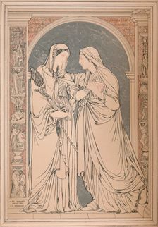 A Marble Mosaic Picture, by The Baron H. De Triqueti, Paris 1893. Artist: Robert Dudley