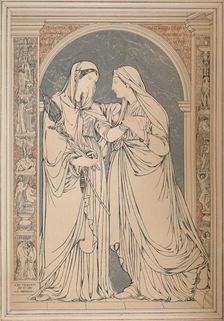 A Marble Mosaic Picture, by The Baron H. De Triqueti, Paris 1893. Artist: Robert Dudley