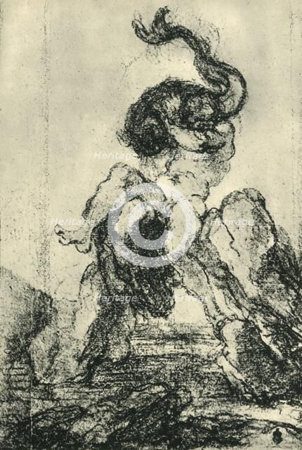 'A Marine God with a Dolphin', 1652-1653, (1943). Creator: Gian Lorenzo Bernini.