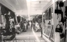 A market in Matamoros, Mexico, c1900s