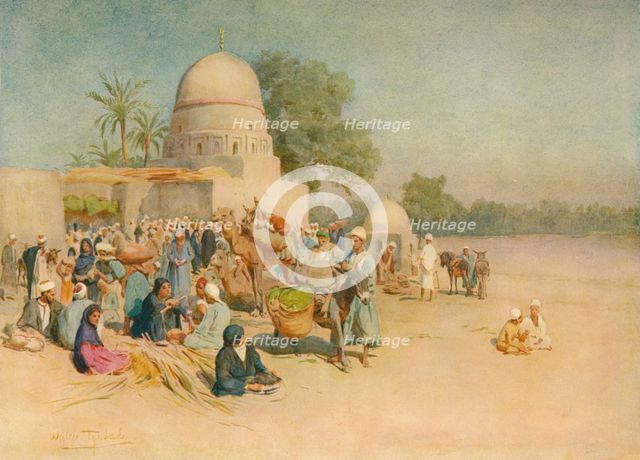 'A Market on the Edge of the Desert', c1905, (1912). Artist: Walter Frederick Roofe Tyndale.