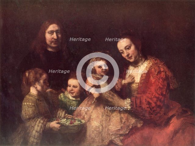 'A Married Couple with Three Children', c1668-1669, (1967). Creator: Rembrandt Harmensz van Rijn.