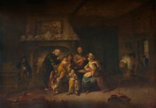 A Married Sailor's Return c1800. Artist: Julius Caesar Ibbetson