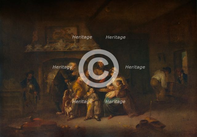 'A Married Sailor's Return', c1800. Artist: Julius Caesar Ibbetson.