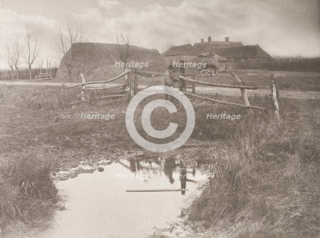 A Marsh Farm, 1886. Creator: Peter Henry Emerson.