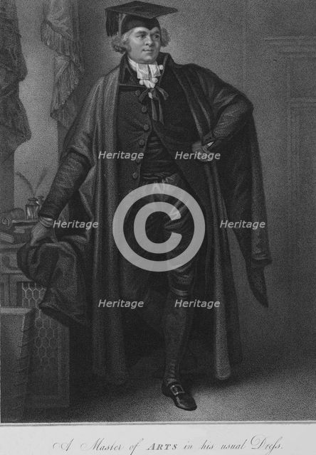 'A Master of Arts in his usual Dress', 1796. Creator: Luigi Schiavonetti.