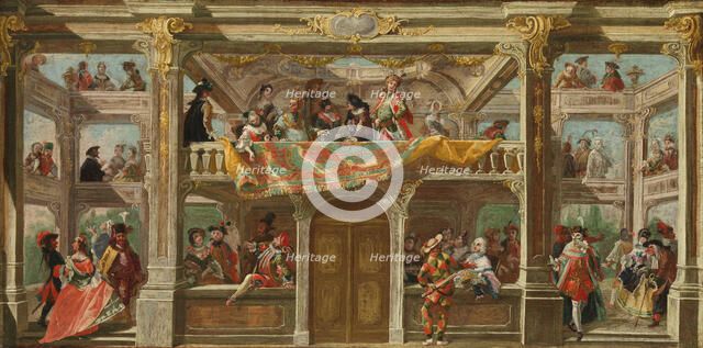 A Masked Ball in Bohemia, ca. 1748. Creator: Andreas Altomonte.