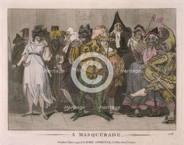 'A Masquerade', 1795. Creator: Unknown.