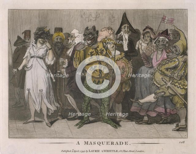 'A Masquerade', 1795. Artist: Unknown
