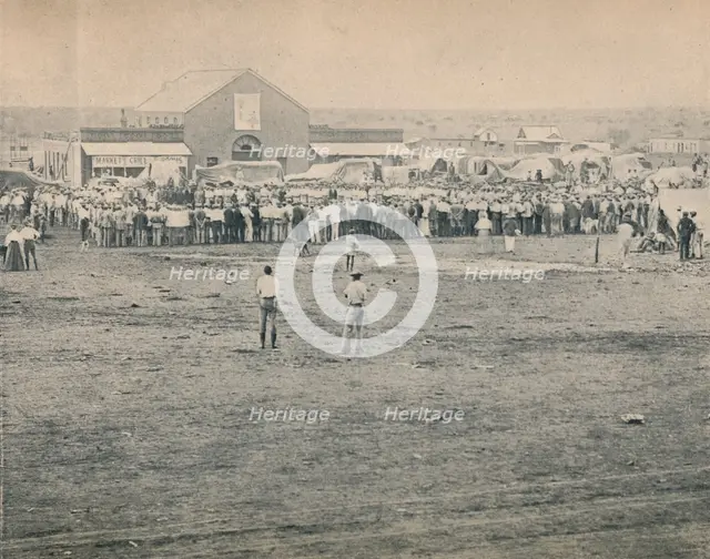 'A Mass Meeting at Bulawayo', c1900. Creator: Unknown.