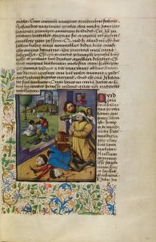 A Massacre of Family Members; Historia de duobus amantibus, about 1460-1470. Creator: Unknown