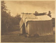 A Mat House - Skokomish, 1912. Creator: Edward Sheriff Curtis