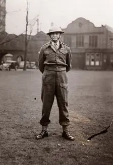 A member of the war time Home Guard, York, Yorkshire, 1961