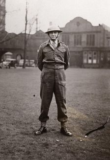 A member of the war time Home Guard, York, Yorkshire, 1961