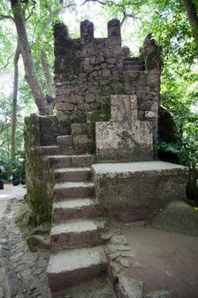 A memorial in the Castelo dos Mouros, Sintra, Portugal, 2009. Creator: Samuel Magal