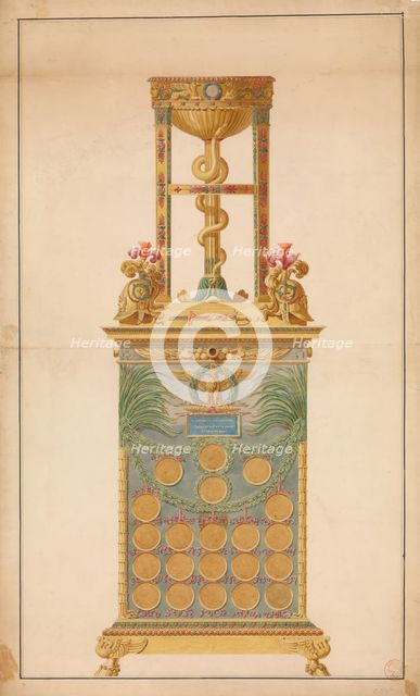 A Medal Cabinet for Napoleon, 1804-10. Creator: Jean Guillaume Moitte.