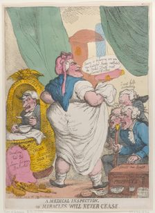 A Medical Inspection or Miracles Will Never Cease, September 15, 1814., September 15, 1814. Creator: Thomas Rowlandson