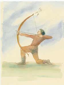 A medieval archer, 2004. Creator: Judith Dobie