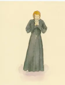 A medieval priest, 2004. Creator: Judith Dobie