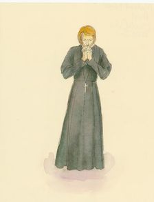 A medieval priest, 2004. Creator: Judith Dobie