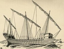 A Mediterranean Galley (1931). Artist: Charles Henry Bourne Quennell