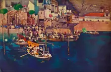 A Mediterranean Port 1892 (1935). Artist: Arthur Melville