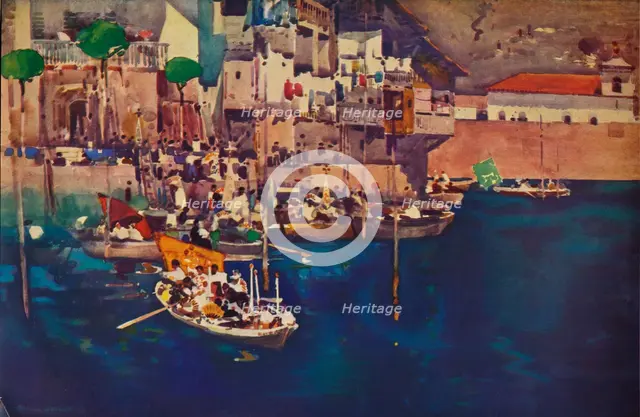 'A Mediterranean Port', 1892 (1935). Artist: Arthur Melville.
