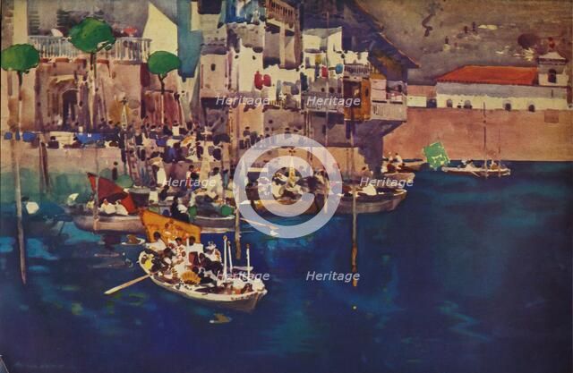 'A Mediterranean Port', 1892 (1935). Artist: Arthur Melville.