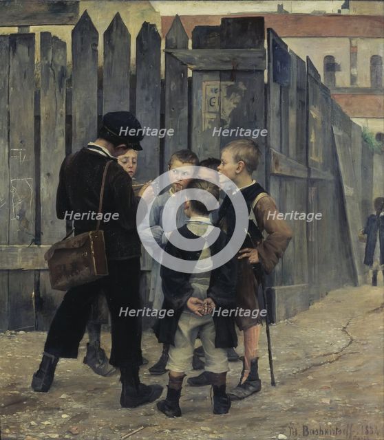 A meeting, 1884. Artist: Bashkirtseva, Maria Konstantinovna (1860-1884)