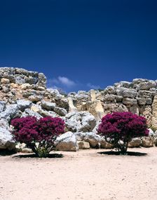 A megalithic temple complex, Ggantija, Gozo, Malta, 20th century. Creator: Peter Thompson
