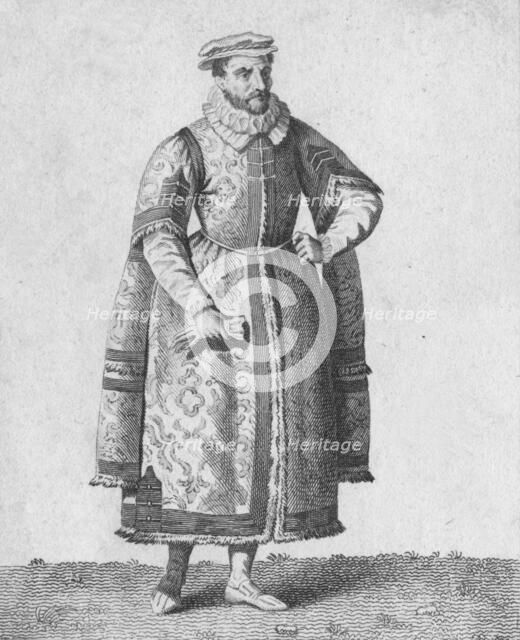 'A Merchant - Dress of Eminent Citizens in 1640', 1807. Artist: Warren.