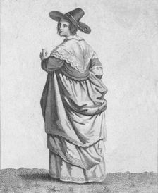 A Merchants Wife - Dress of Eminent Citizens in 1640 1807. Artist: Warren