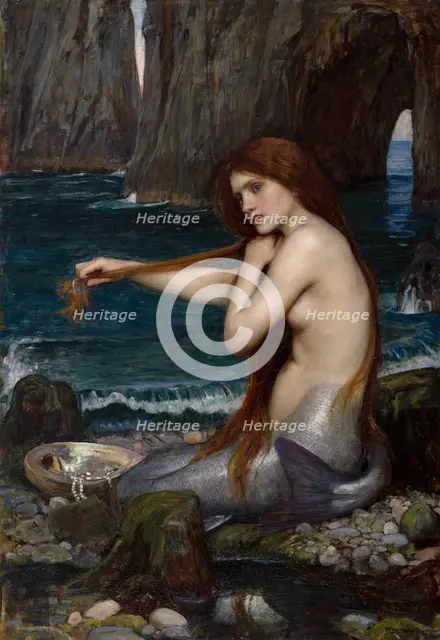 A Mermaid, 1900. Creator: John William Waterhouse.