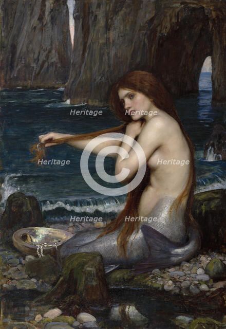 A Mermaid, 1900. Creator: John William Waterhouse.